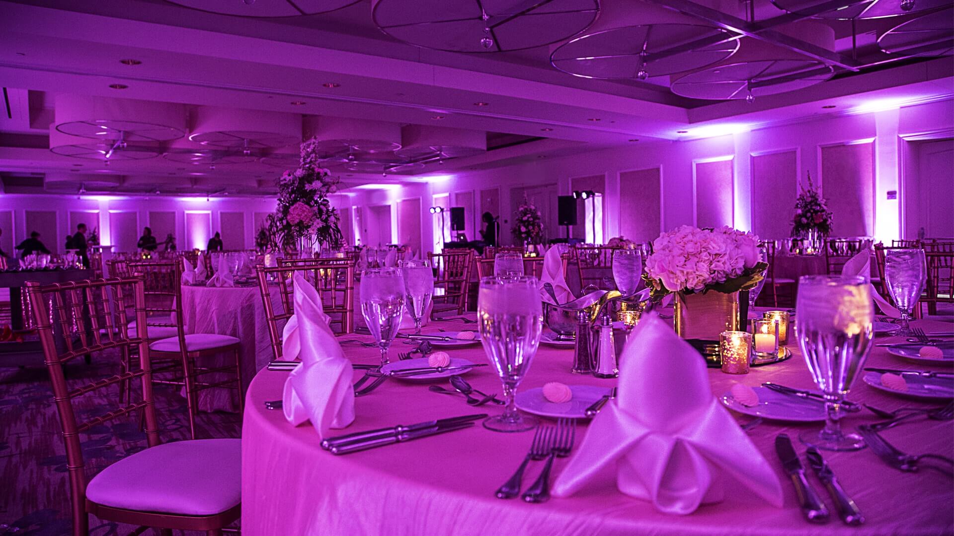 Baronette Renaissance Hotel | Novi, MI - Transformative Wedding Uplighting
