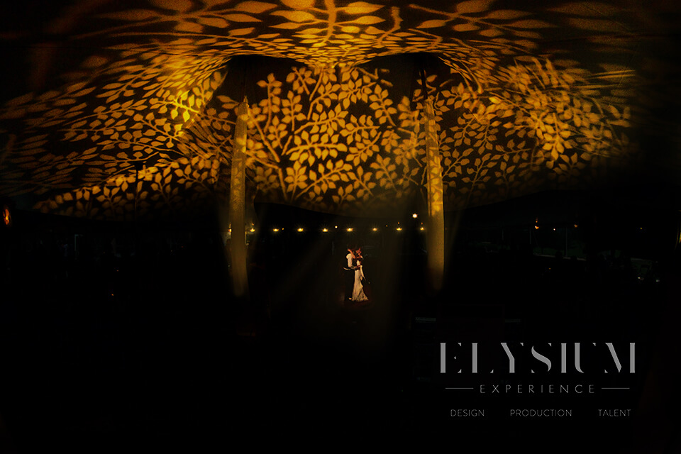 Elysium Experience Tent-Ceiling Gobo Projection Lighting - Ann Arbor, Michigan