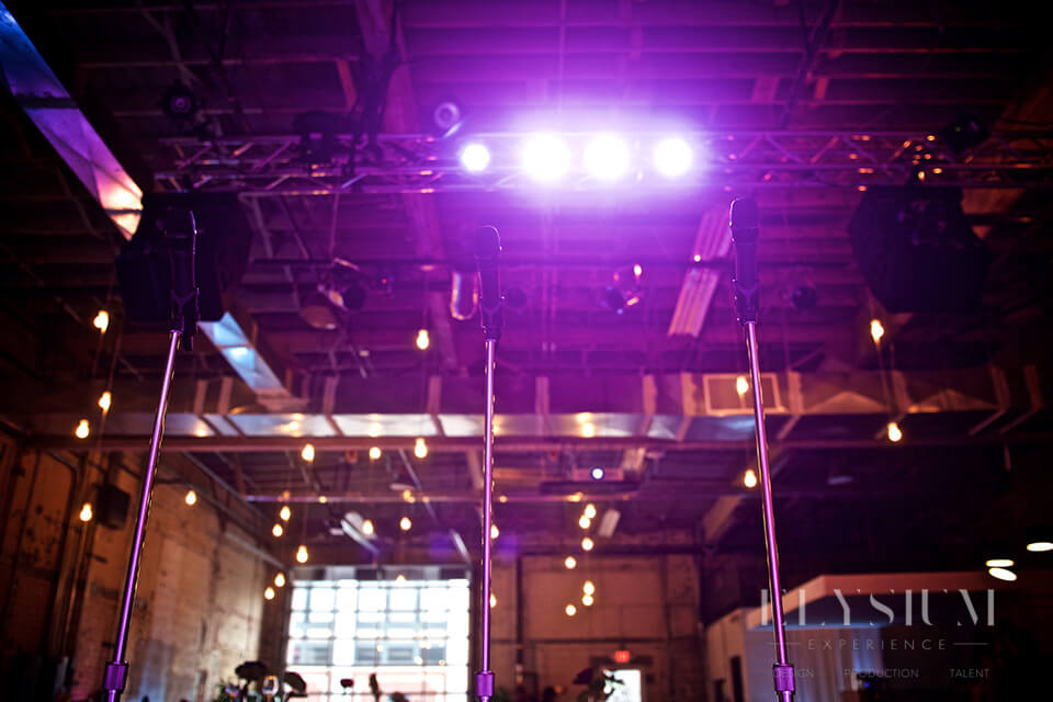 Elysium Experience Stage Truss Lighting - LED Pars + Source4 Ellipsoidals