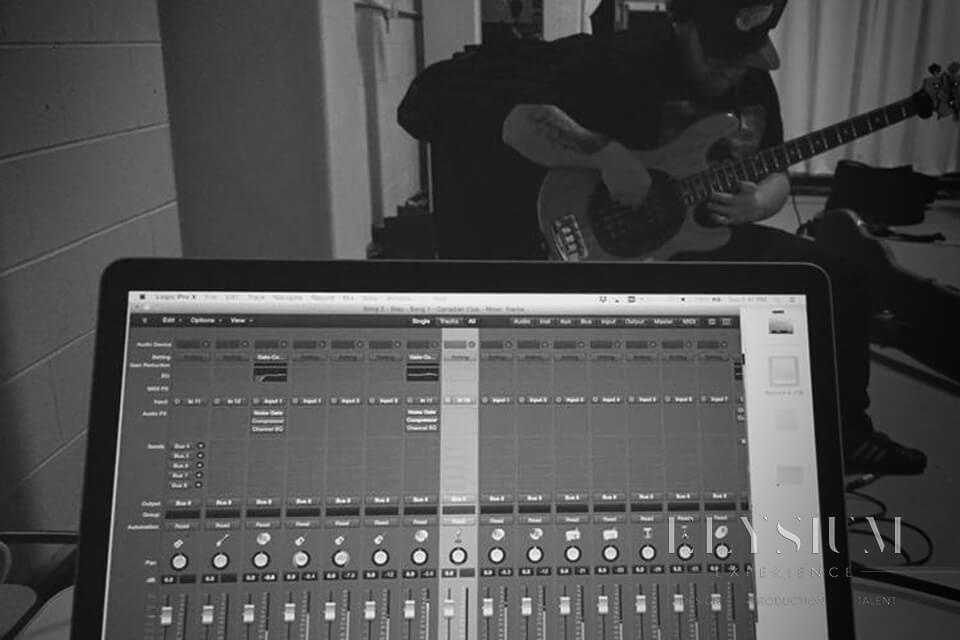 Elysium Experience Audio Recording - Recording Bass Track